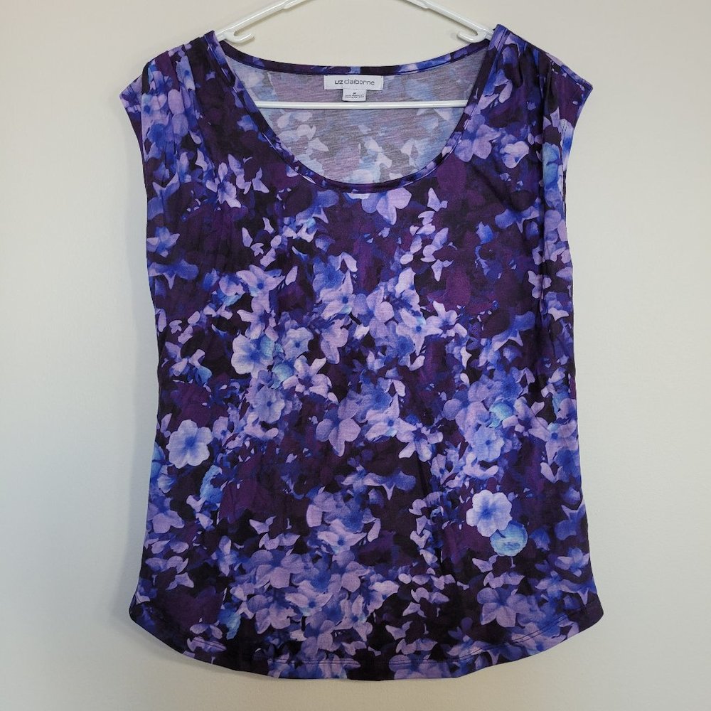 3/$20 Sleeveless Purple Floral Top